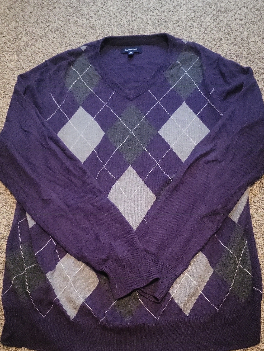 Mens Croft & Barrow Argyle Sweater
